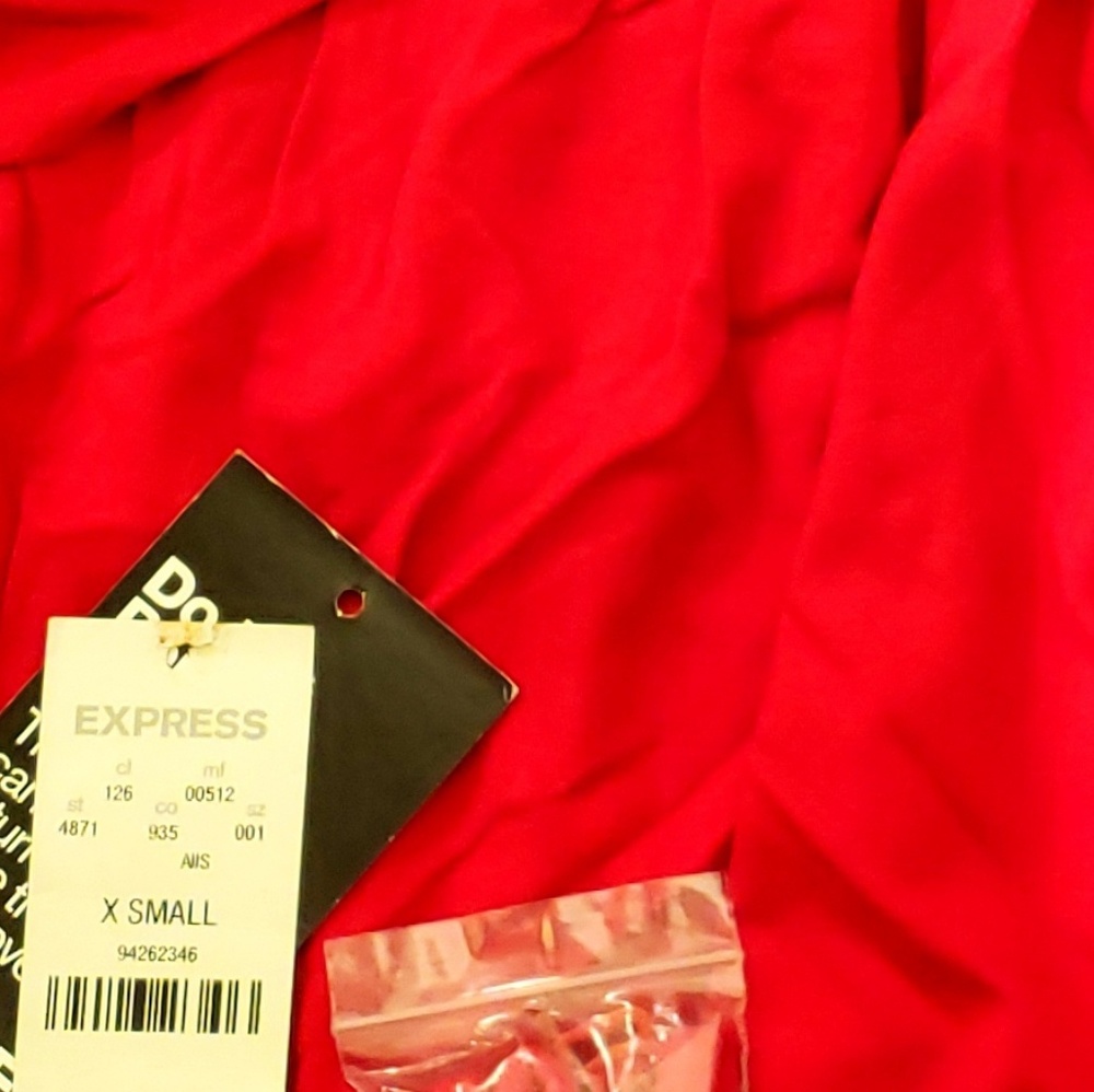 Express red dress- tags cut but never worn